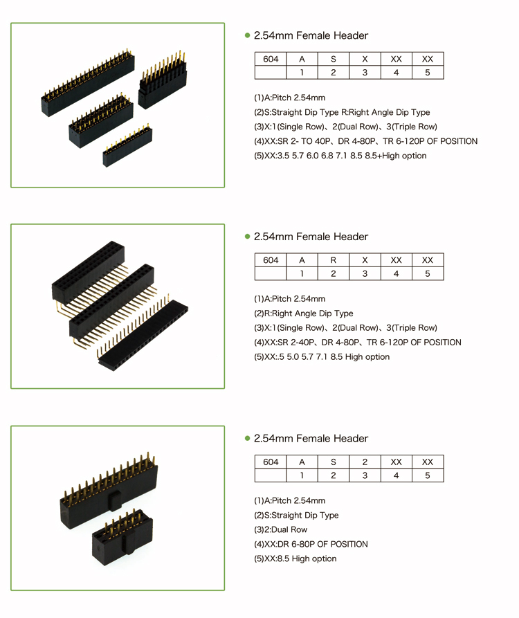 Customized Male Pin Header PCB Connector Pin Header Board to Board ...