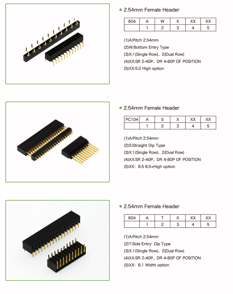 Customized Male Pin Header PCB Connector Pin Header Board to Board ...